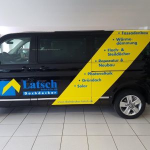 KFZ Beschriftung Dachdecker Latsch