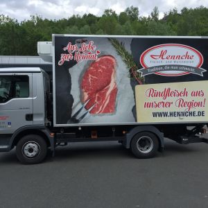 LKW Beschriftung Hennche